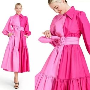 Christopher John Rogers Target pink shirt dress